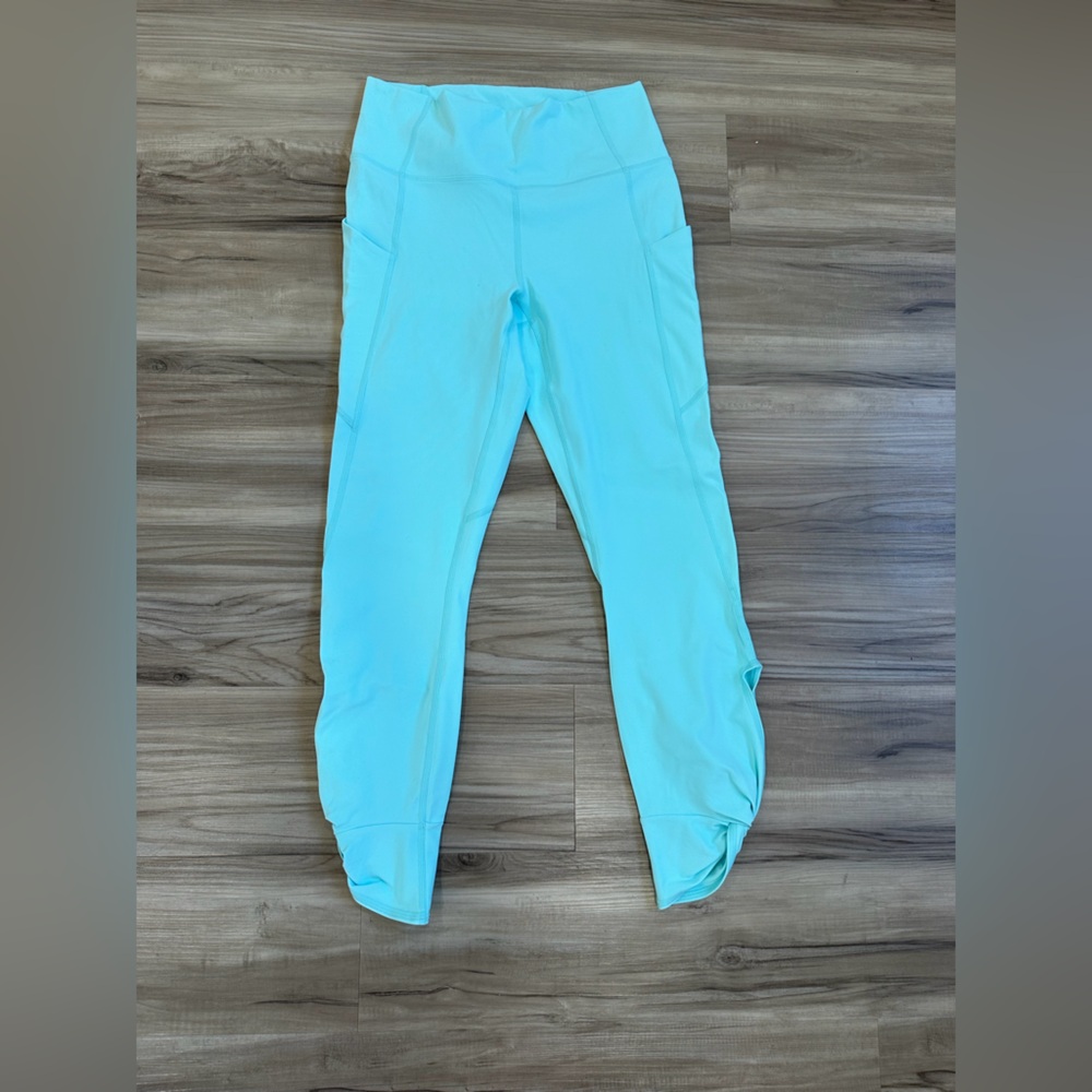 NWT Fabletics Aqua Blue Leggings